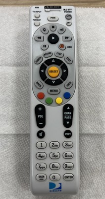 DIRECTV RC66 Universal Remote Control White Tested EUC