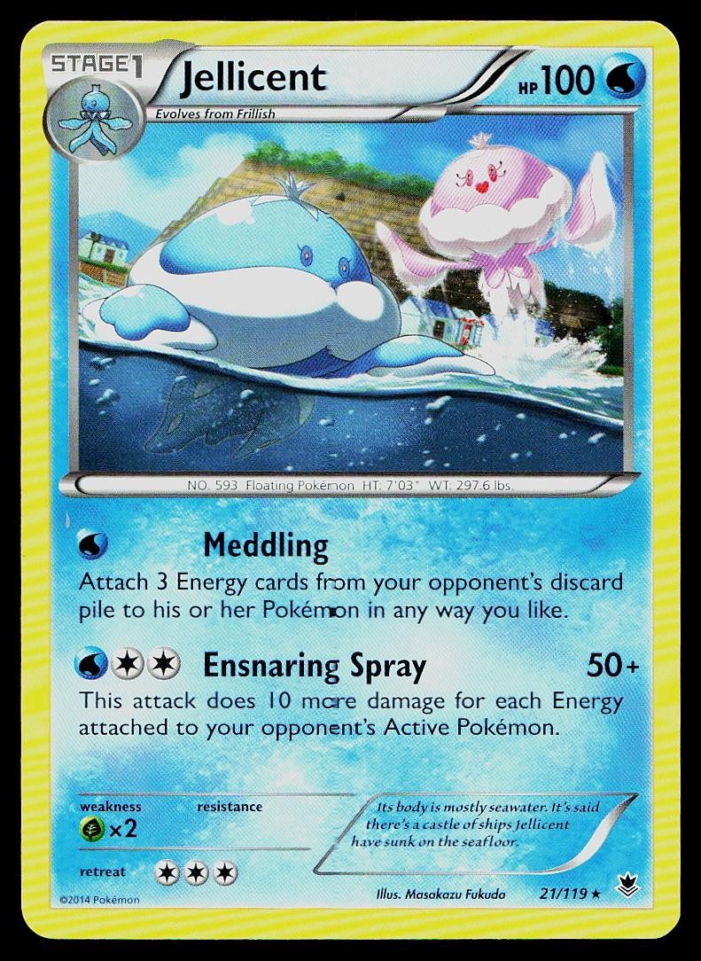 Pokemon Card Phantom Forces Jellicent 21/119 Rare