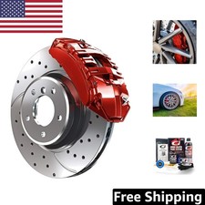Durable High Gloss Brake Caliper Paint System Set - Red Heat-resistant 330ml