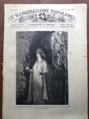 L'illustrazione Popolare 31 March 1889 Santa Cecilia Agostino Montefeltro Doda