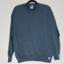 VTG 90s Russell Athletic Made In USA Blank Crewneck Sweatshirt Green Size Large