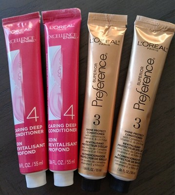 4 TUBES L'OREAL Conditioners -  Preference / Excellence