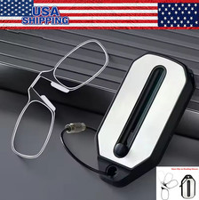 Portable Nose Clip-On Reading Glasses Folding Ultralight Keychain Glasses Unisex