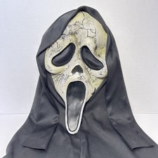 Scream Ghost Face Adult Aged Hooded Halloween Mask Fun World 2024 Version