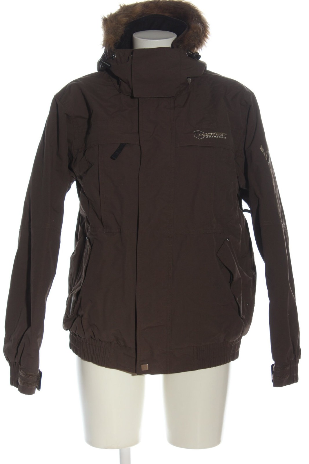 PROTEST Chaqueta con capucha Mujeres Chaqueta Talla EU 36 marrón look casual