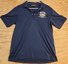 Frito Lay Irving 50th Logo Blue Lightweight Polo Shirt Mens Medium