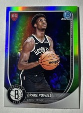 Drake Powell 2025-26 Bowman Chrome Red Rookie Variation Refractor  Nets  A4