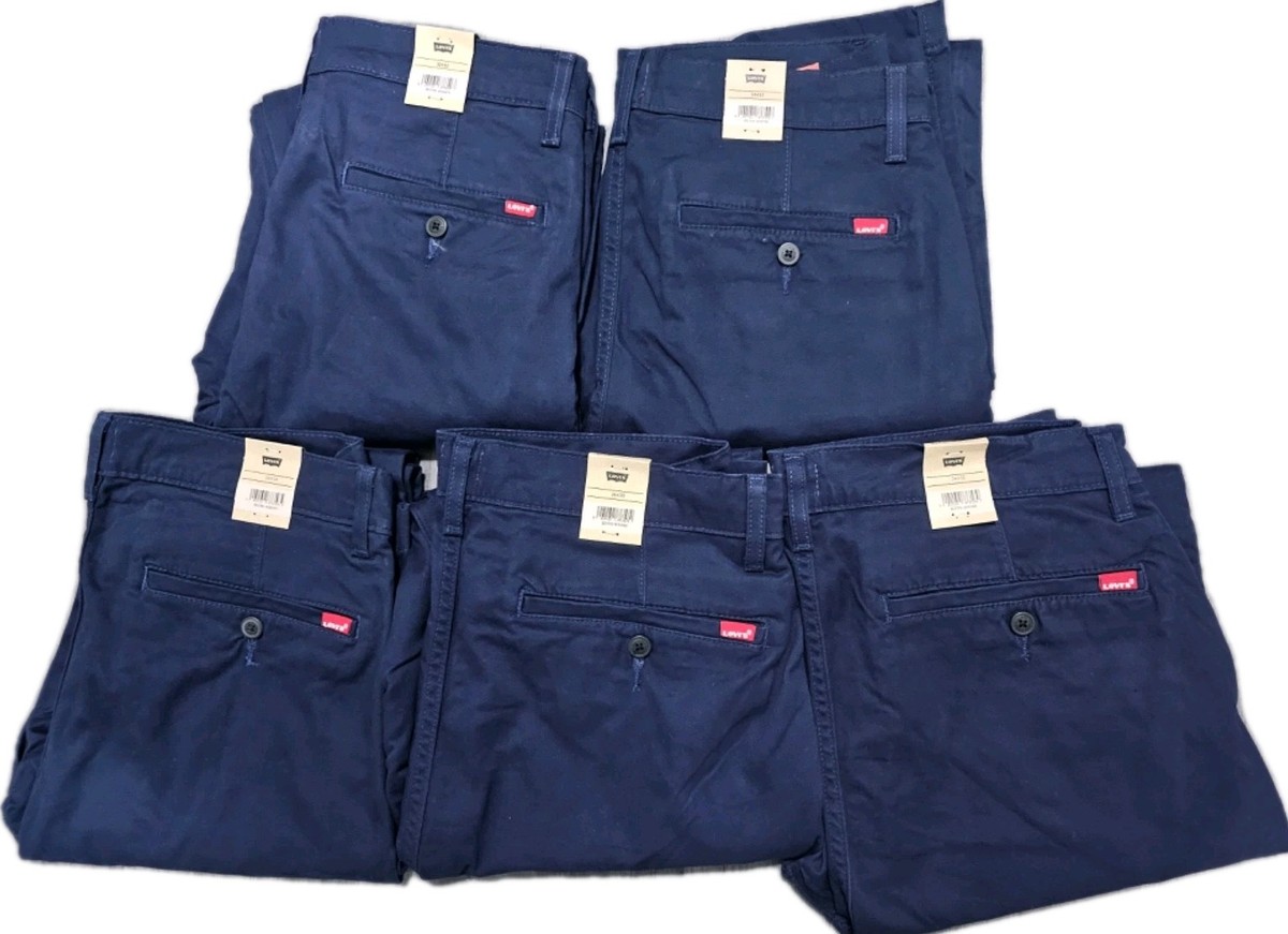 【新品】V12 THE CHINO パンツ ネイビー Lサイズ Levis Mens XX Chino Slim Taper Stretch Navy Blue Trouser All Sizes