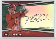 2012 Bowman Platinum Prospects Green Refractor /399 Kole Calhoun #AP-KC Auto 2u8