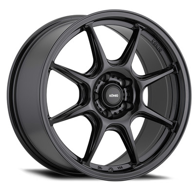 18'' Konig 102B Lockout Gloss Black 18x8.5 Wheel 5x120 35mm Street Rim