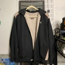 Reversible Puma track jacket zip up Colorblock embroidered 99s 2000s