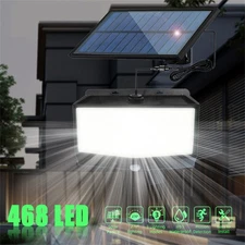 LED Solar Light with Motion Detector Floodlight Sensor Spotlight Lamp