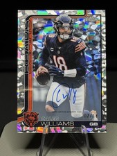 2025 Topps Chrome Football Caleb Williams First Day Issue on card Auto/l4 Bears 