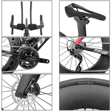 BXT Carbon TT Bicycle 700C Light Weight Time Triathlon Bike Aero Shimano R7120