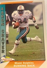 1991 Pacific #607 Aaron Craver Rookie Card. rookie card picture