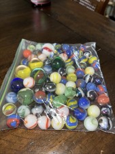 77 marbles Glass Assorted Marbles