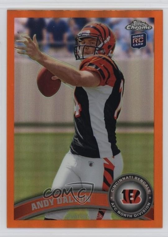 Andy Dalton Topps Chrome #51 Orange Refractor
