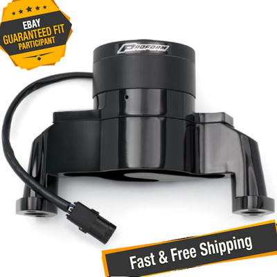 Proform 66225BK Black Electric Water Pump for Chevy Small Block Gen I