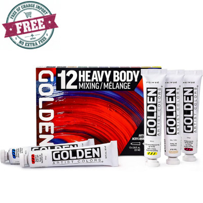 GOLDEN Heavy Body Acrylics, Mixing Set, 12 Color, Professional Acrylic Paint
