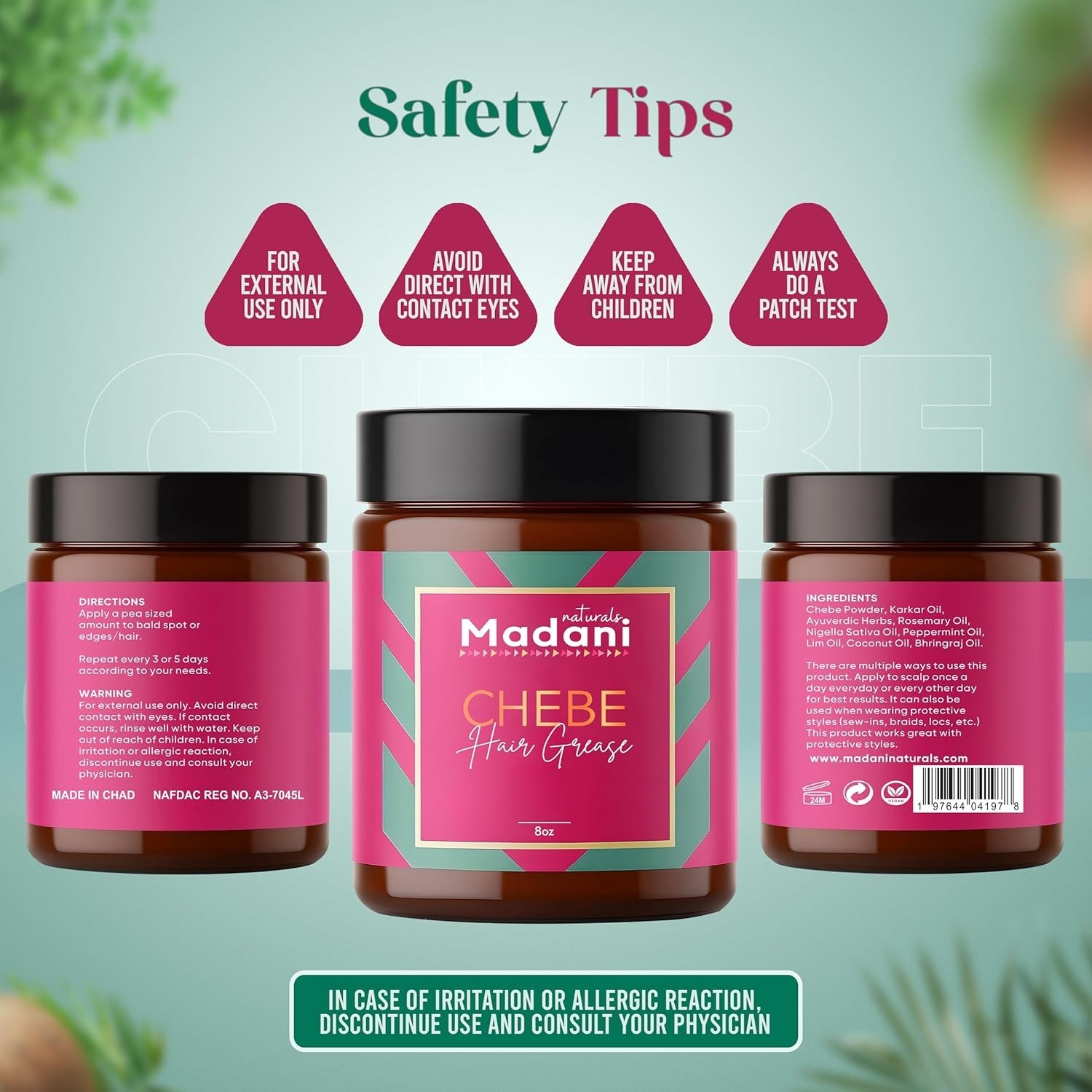 Chebe Hair Growth Grease with Rosemary Oil, Hair Thinning And Hairloss