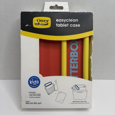 OtterBox EasyClean Kids Tablet Case iPad Mini 6th Gen Red Yellow Handle NIB