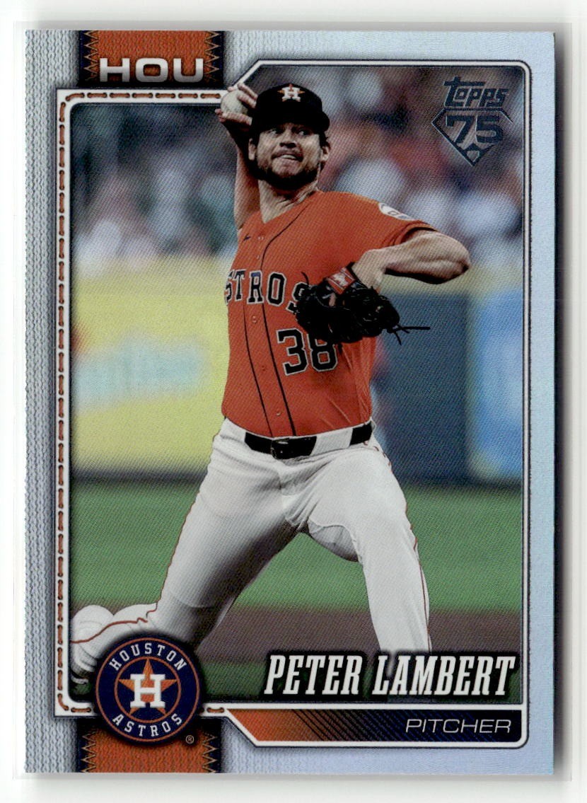 2026 Topps Update #US51 Peter Lambert Rainbow Foil
