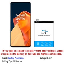 Working Sporting 4600mAh BLP821 Battery fit OnePlus 9 LE2113 LE2115 LE2117 Phone