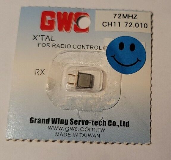 GWS Micro Rx Crystal Channel 11 72 Mhz 72.010 for Receiver Vintage Rc Airplane
