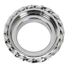 OG LOWRIDER CLASSIC SQUARE TWISTED BICYCLE STEEL HEADSET CUP CHROME