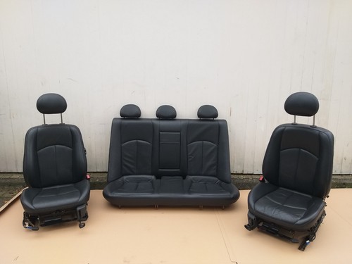 Mercedes W211 Limo Innenausstattung Lederausstattung Schwarz Vorne Sitzheizung