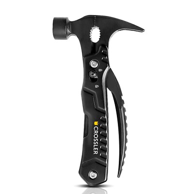 CROSSLER 14-in-1 Multi-Functional Hammer, Camping Accessories, Gift for Man/Him