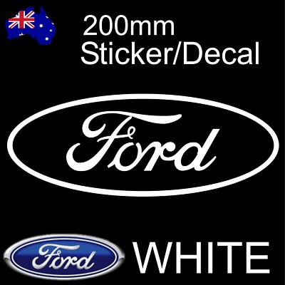 Ford windscreen vinyl cut sticker decal CAR ute 4x4 WHITE | eBay