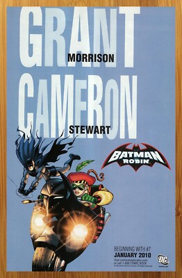2010 DC Comics Batman & Robin Print Ad/Poster Grant Morrison Cameron Stewart Art