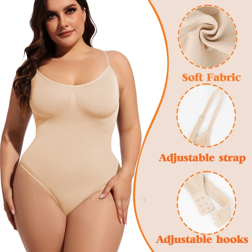 Paquete de 2 body para mujer arrebatado, body moldeador, ropa moldeadora arrebatada camiseta sin mangas - Imagen 4 de 45