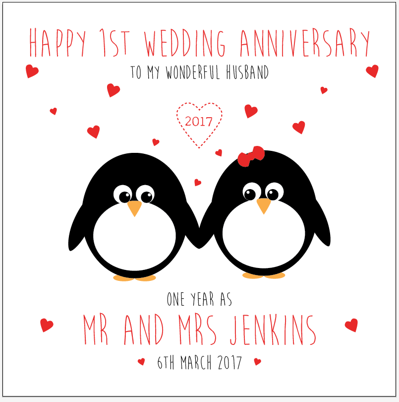 Printable Anniversary Card For My Husband Free Printable Happy
