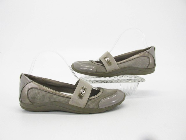 Anne Klein Women Shoe Sport Argo Size 8M Gray Mary Jane Flat Pre Owned jq for sale online