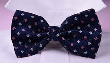Mens Blue Wedding Tuxedo Bow Tie Luxury Designer Fashion Apparel Event Dinner