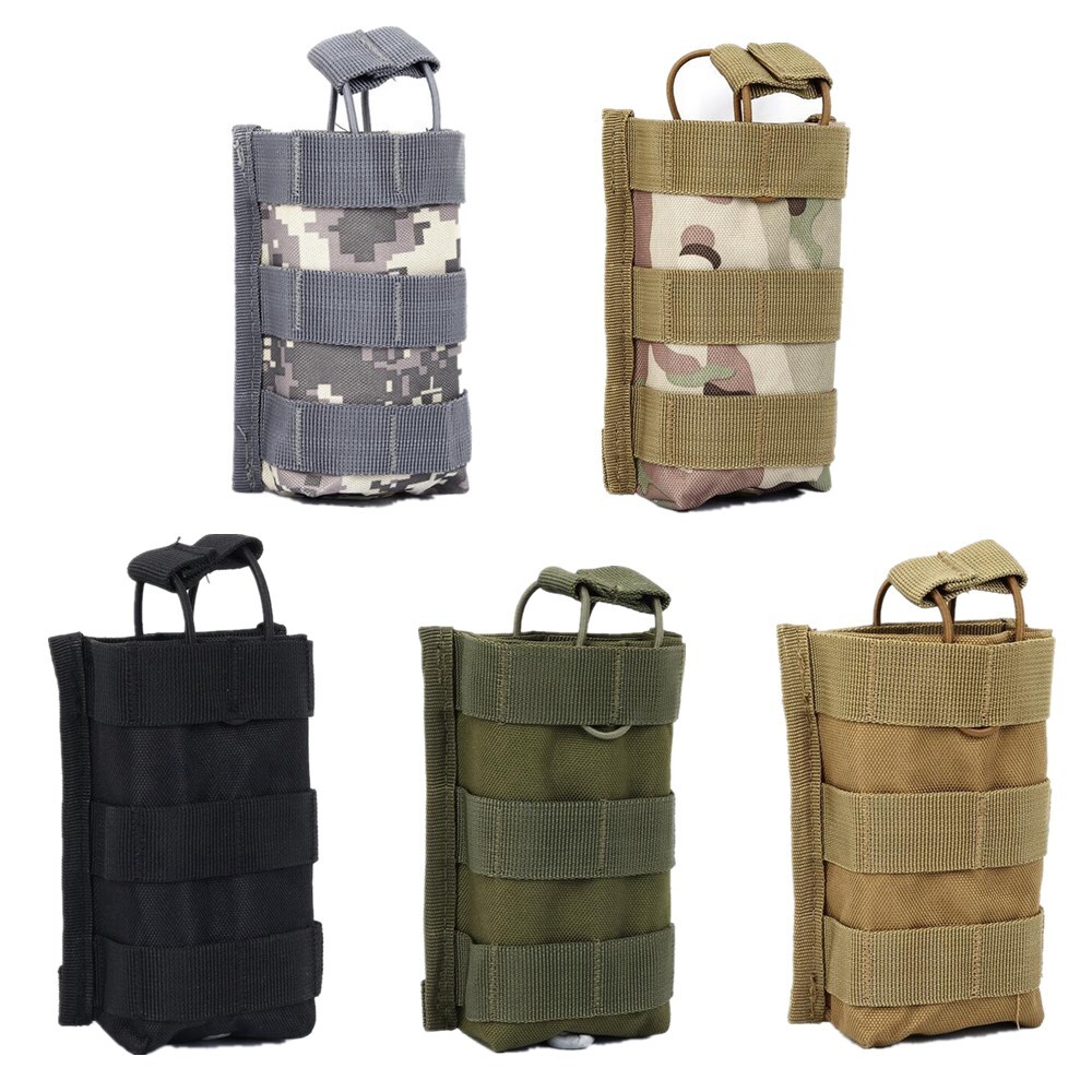 Tactical Military Single Rifle MOLLE Magazine Pouch Open Top Mag Bag Hunting Bag-image