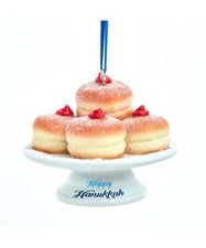 Hanukkah Jelly Donut Ornament A2355 w