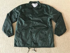 New Men's New Star Dark Green Windbreaker Snap Up Coach's Jacket ALL SIZES S-3XL