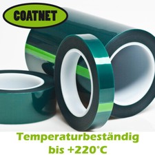 hitzebeständiges Abdeckband f. Pulverlack beständig bis +220°C  3 - 200mm Breite