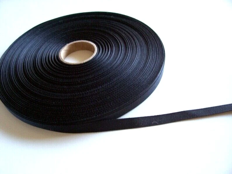 Cinta de grosgrain negra 3/8 pulgadas de ancho x 7 yardas poliéster sólido Offray B41 Foto 2 de 3