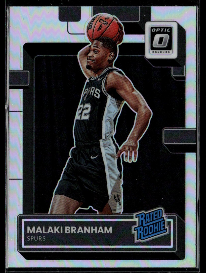 2022-23 Optic Holo Malaki Branham RC San Antonio Spurs #222