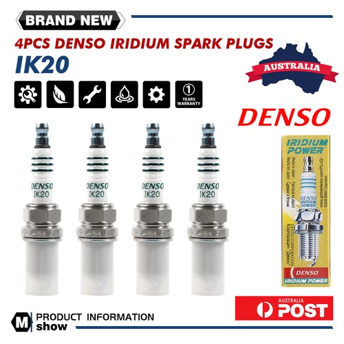 4 Denso IRIDIUM Spark Plugs IK20 for 2005+ BMW 320i E90 E91 2.0L N46B20