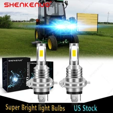2 Bright 8000K LED light bulbs for Deere 2025R 2026R 2520 2720 3032E Headlights