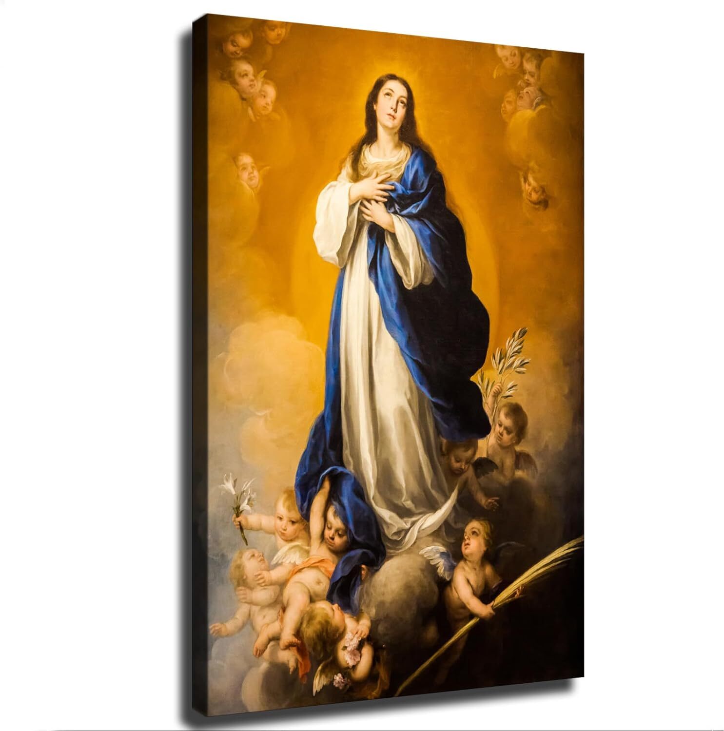Virgin Mary Poster Canvas Print Modern Office Home Bedroom Decor Gift Wall Art