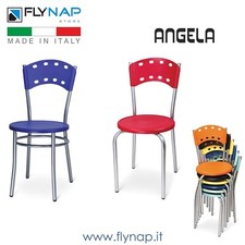 SEDIA SEDIE BAR CASA PIZZERIA RISTORANTE FAST FOOD ANGELA COLORI VARI