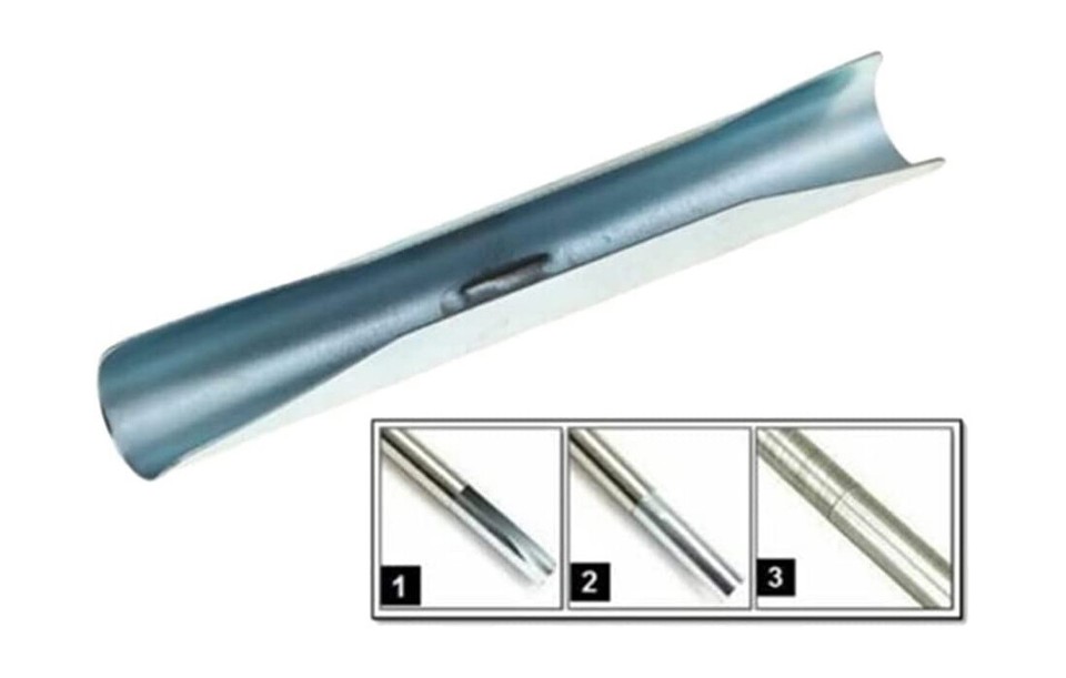 Terminali Per Bastone Tende Ø 25mm - Coppia In Metallo Effetto Acciaio Inox - Foto 8