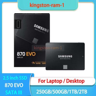 SAMSUNG SSD 870 EVO 2TB 1TB 500GB 250GB New 2.5