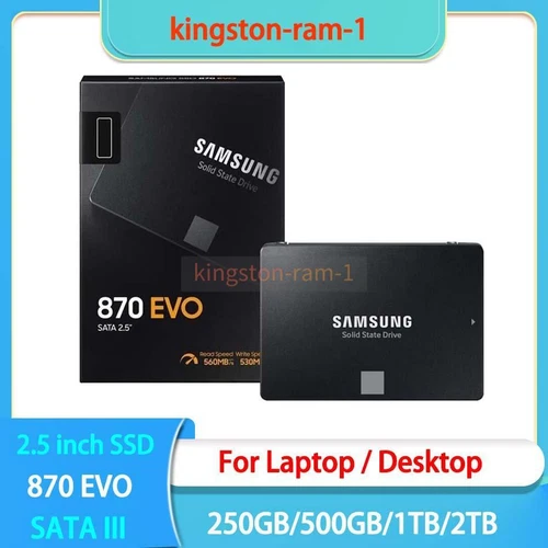 SAMSUNG SSD 870 EVO 2TB 1TB 500GB 250GB New 2.5" Solid State Drive SATA III lot